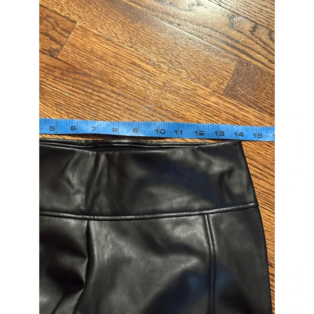 Wolford‎ | Edie Forming Leggings Black Vegan Leather Sz 10